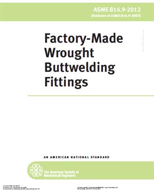 ASME B16.9-2012 Factory-Made Wrought Buttwelding Fittings