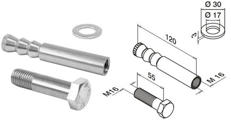 Stainless Steel M16 Anchor Bolts