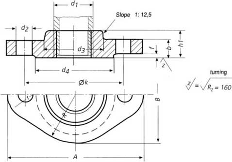 DIN 2558 Flange Dimensions