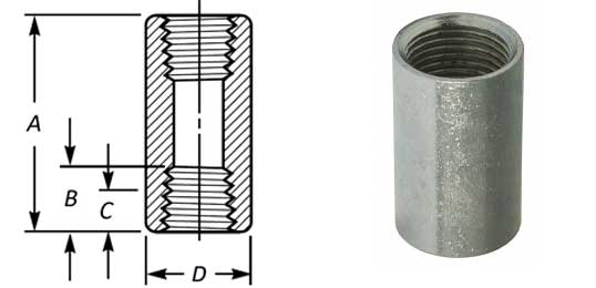 Threaded Full Coupling Sizes