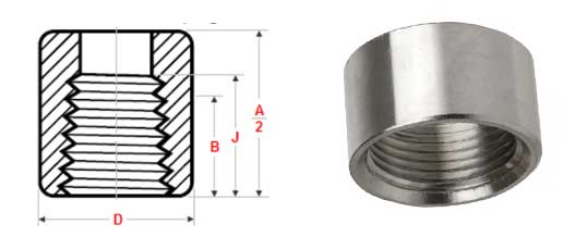 Threaded Half Coupling Dimensions