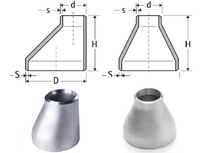 Buttweld Pipe Reducers Dimensions