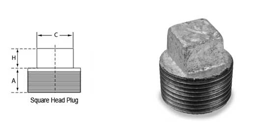 Threaded Hex Plug Dimensions