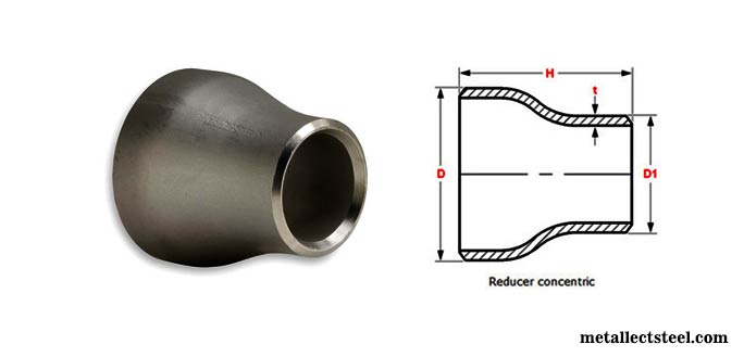 Schedule 80 Concentric Reducer ASME b16.9 Dimensions