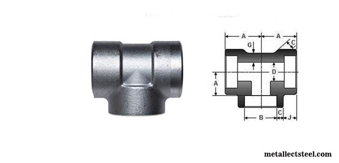 Socket Weld Reducing Tee Dimensions