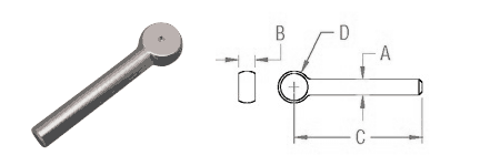 Rod End Blank dimensions