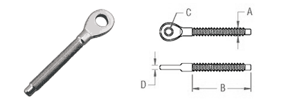 Eye End dimensions